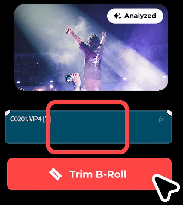 Autoedit AI B-roll trimmer