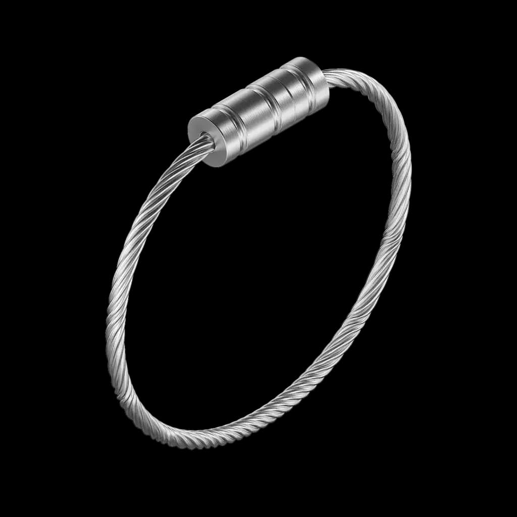 Oneira loop cable carry accessory in silver — concept render, not included with preorders