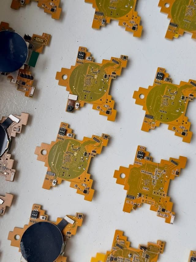 Oneira working prototype resting on stacked skateboard decks — unretouched photo