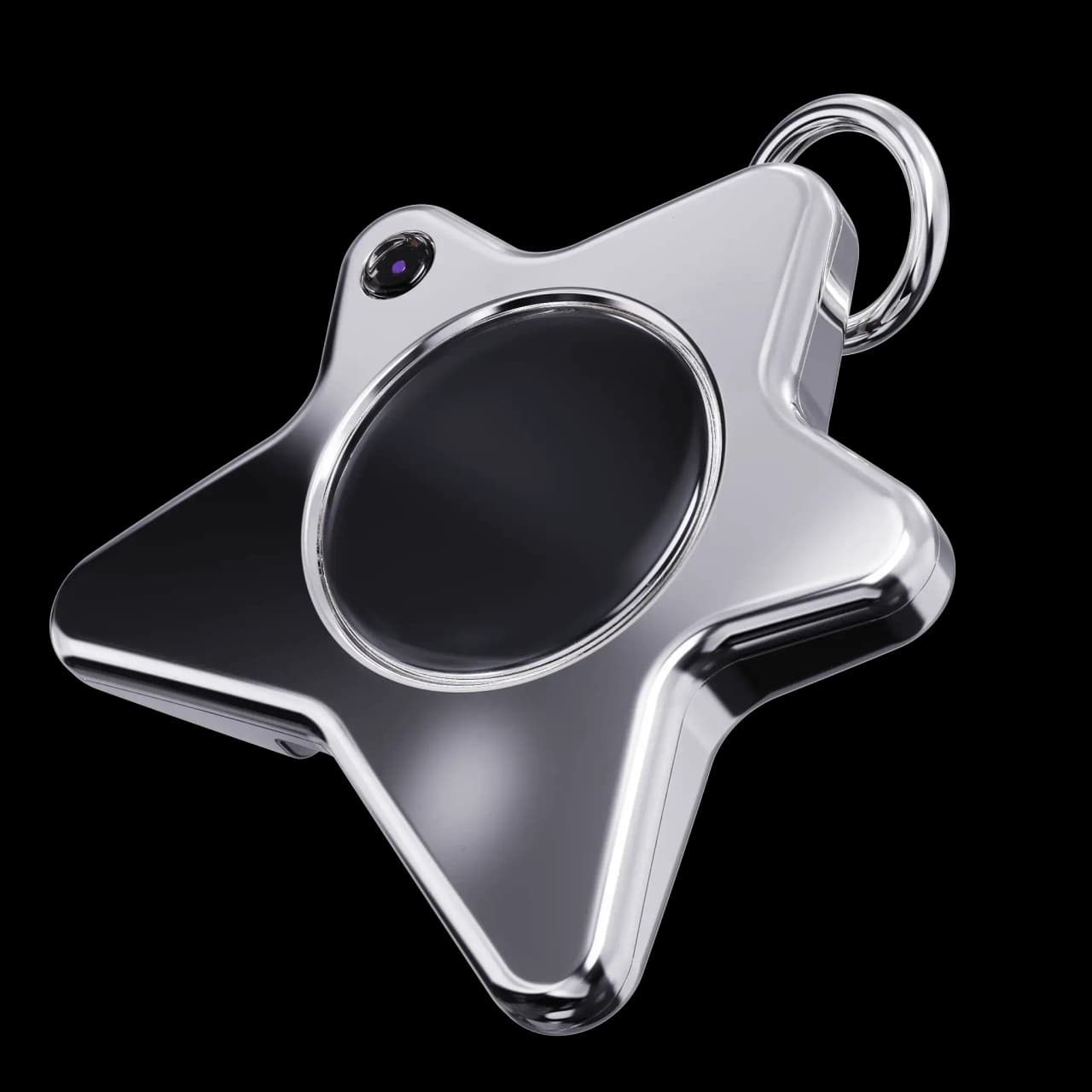 Oneira Stainless edition pocket companion in mirror-polished steel — material study render