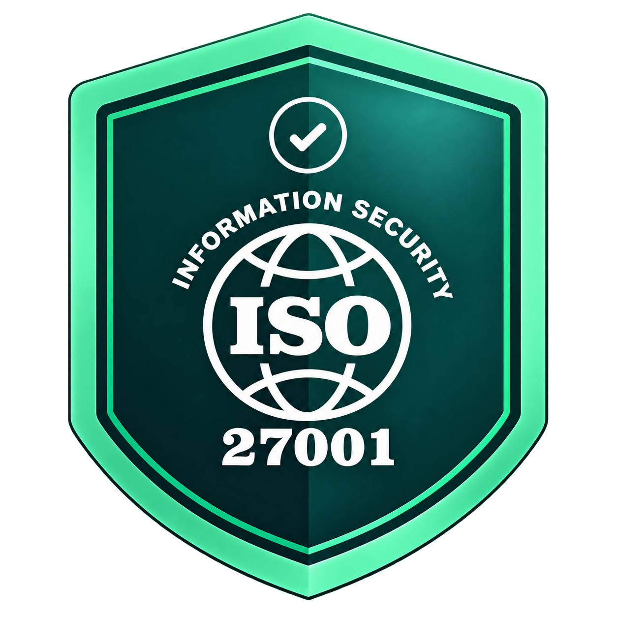 Teal ISO/IEC 27001 framework illustration